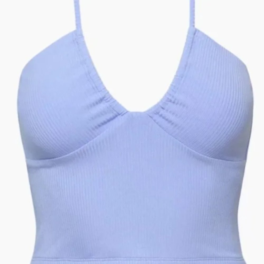 Wilfred merci halter top Aritzia blue NWT
